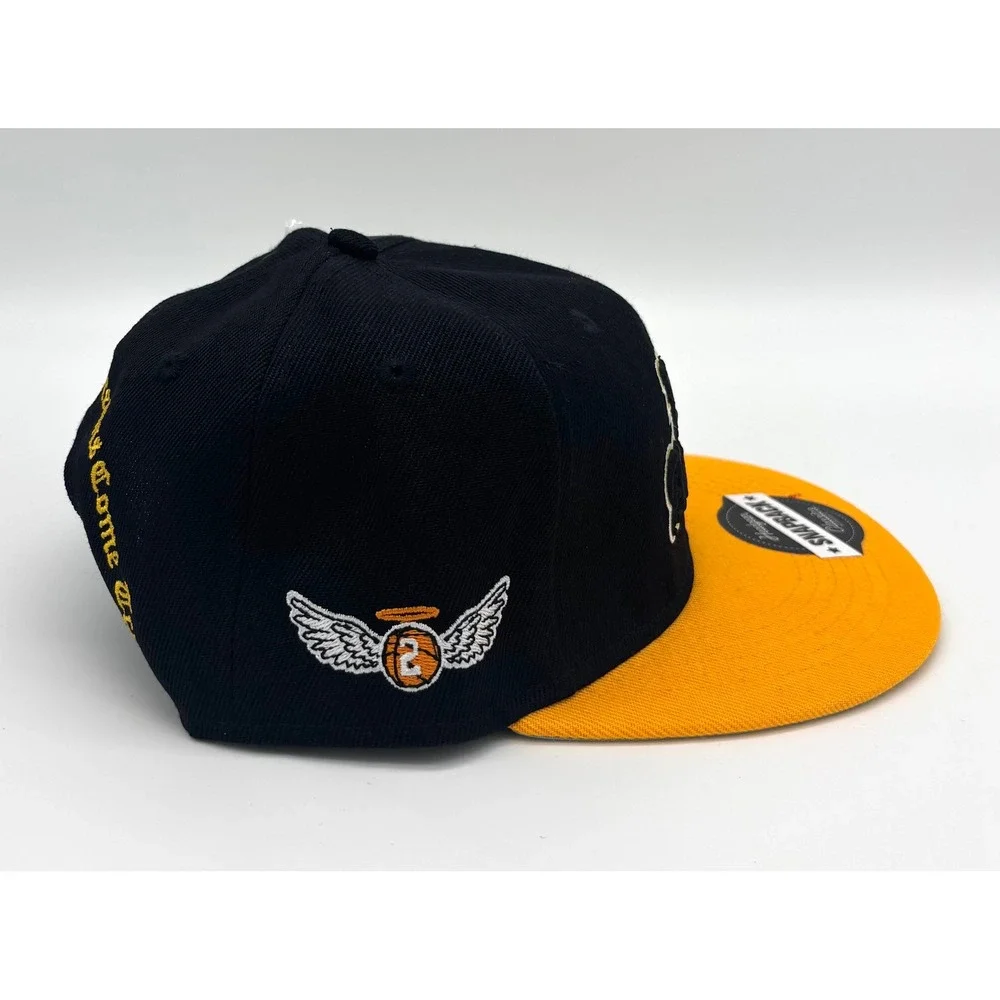 Headgear Classics Los Angeles Dedication Youth Snapback Hat Black Yellow HGC140